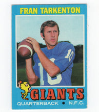 Load image into Gallery viewer, 1971 Topps Fran Tarkenton New York Giants #120