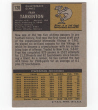 Load image into Gallery viewer, 1971 Topps Fran Tarkenton New York Giants #120