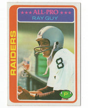 Load image into Gallery viewer, 1978 Topps Ray Guy Oakland Raiders #260