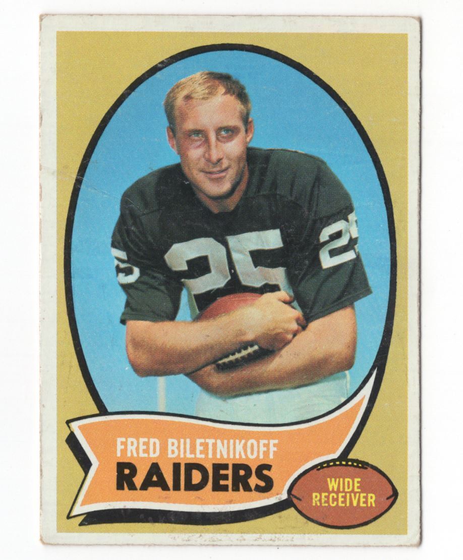 1970 Topps Fred Biletnikoff Oakland Raiders #85