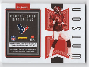 2017 Panini Plates & Patches Rookie Quad Materials Autograph Red Laundry Tag