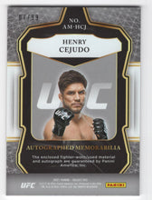 Load image into Gallery viewer, 2021 Panini SELECT Relic Henry Cejudo Auto #AM-HCJ