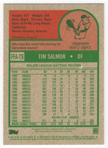 2021 Topps Archives Fan Favorites Autographs Tim Salmon Auto Anaheim Angels