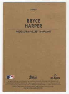 2021 Topps Archives 1963 Peel-Off Bryce Harper Philadelphia Phillies #69PO-8