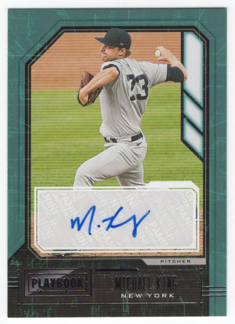 2020 Panini Chronicles Playbook Michael King RC Auto New York Yankees #PA-MK