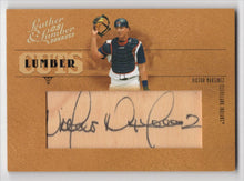 Load image into Gallery viewer, 2005 Donruss Leather &amp; Lumber Cuts Victor Martinez Auto Bat 029/128 Cleveland