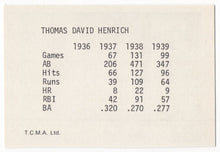 Load image into Gallery viewer, 1974 TCMA Yankee Dynasty Tommy Henrich New York Yankees