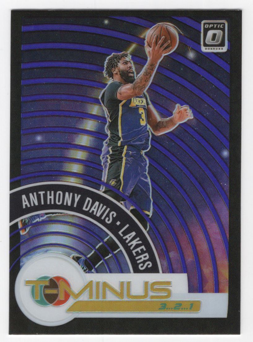 2020-21 Clearly Donruss T-Minus 3-2-1 Anthony Davis Los Angeles Lakers #2