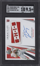 Load image into Gallery viewer, 2021 Panini Immaculate Collegiate Team Slogans Signatures Die Cuts Justin Fields
