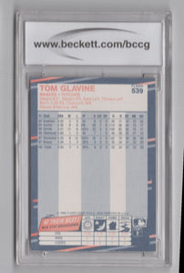 1988 Fleer Tom Glavine #539 RC BCCG 10 Atlanta Braves
