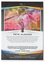 Load image into Gallery viewer, 2019 Panini Chronicles Ascension Pete Alonso #1 10/10 New York Mets