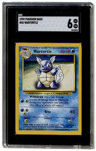 Load image into Gallery viewer, 1999 Pokemon Base Wartortle #42 SGC 6