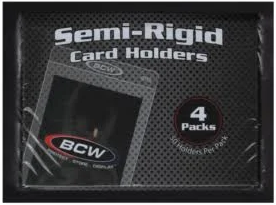 Semi Rigid Card Holder (200 ct) BCW #1 - 4-Pack Box